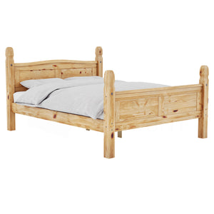 Corona Double High Foot End Bed, Pine
