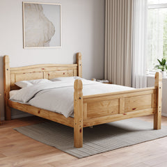 Corona King Size High Foot End Bed, Pine
