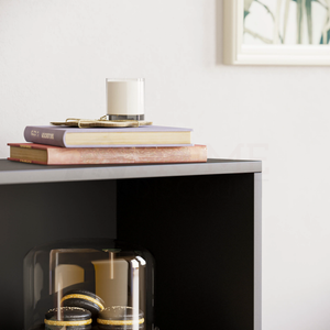 Cambridge 3-Tier Low Bookcase - Black