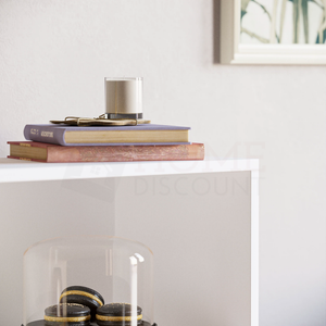 Cambridge 3-Tier Low Bookcase - White