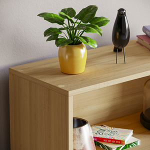 Cambridge 3-Tier Low Bookcase - Oak