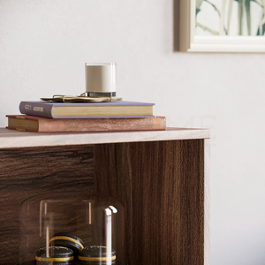Cambridge 3-Tier Low Bookcase - Walnut