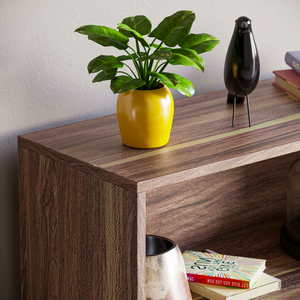 Cambridge 3-Tier Low Bookcase - Walnut