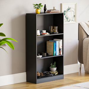Cambridge 3-Tier Medium Bookcase - Black