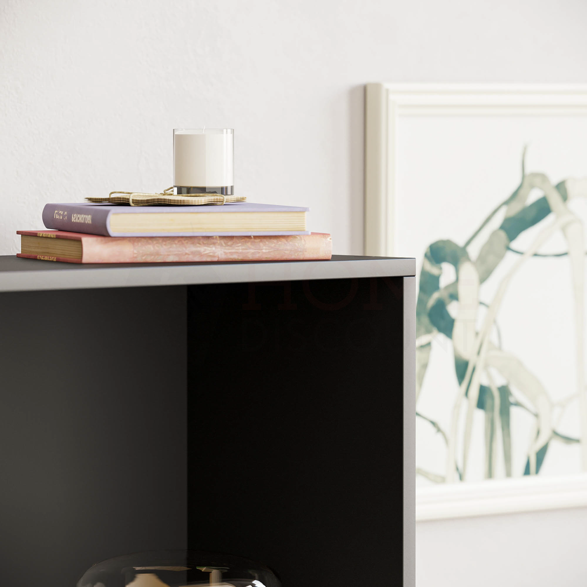 Cambridge 3-Tier Medium Bookcase - Black