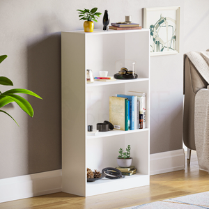 Cambridge 3-Tier Medium Bookcase - White