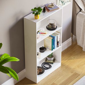 Cambridge 3-Tier Medium Bookcase - White