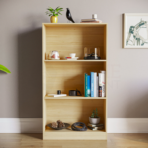 Cambridge 3-Tier Medium Bookcase - Oak