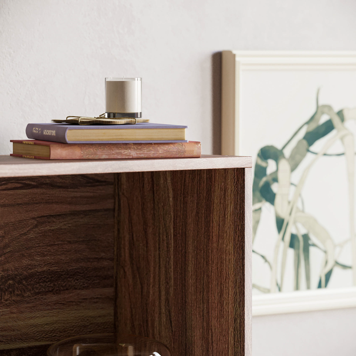 Cambridge 3-Tier Medium Bookcase - Walnut