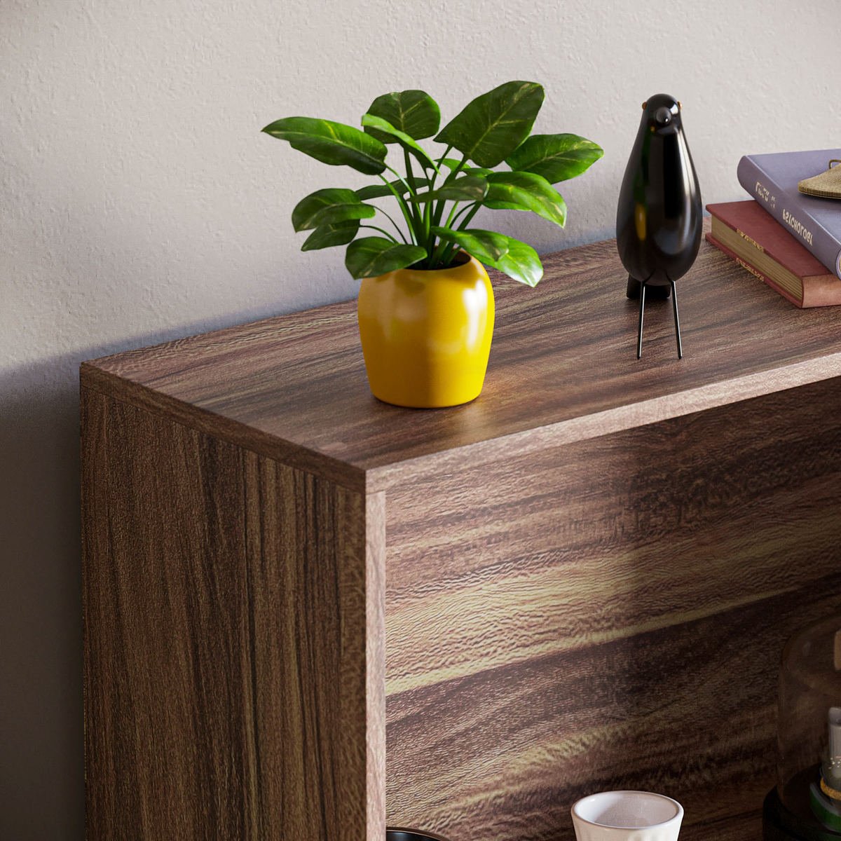 Cambridge 3-Tier Medium Bookcase - Walnut