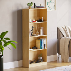 Cambridge 4-Tier Large Bookcase - Oak