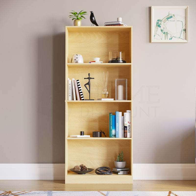 Cambridge 4-Tier Large Bookcase - Oak