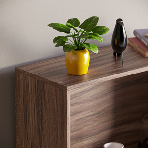 Cambridge 4-Tier Large Bookcase - Walnut