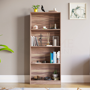 Cambridge 4-Tier Large Bookcase - Walnut