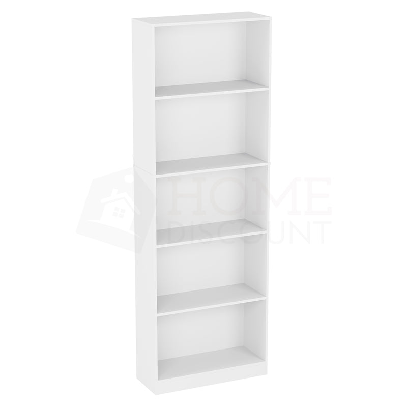 Cambridge 5-Tier Extra Large Bookcase - White