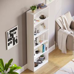 Cambridge 5-Tier Extra Large Bookcase - White