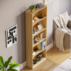 Cambridge 5-Tier Extra Large Bookcase - Oak