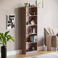 Cambridge 5-Tier Extra Large Bookcase - Walnut