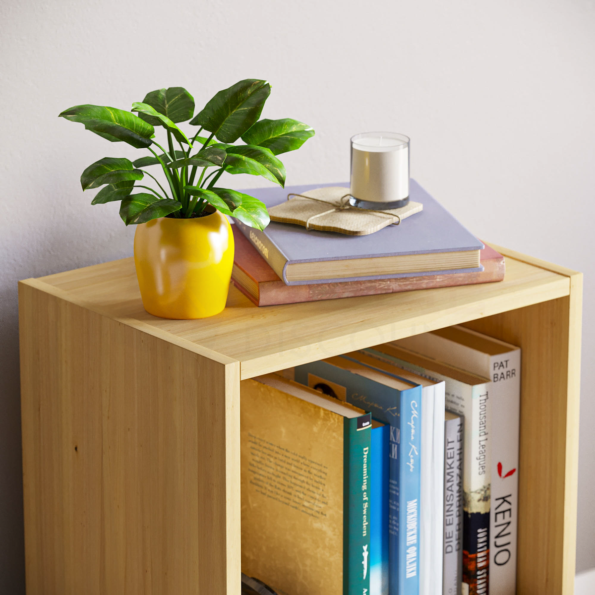 Oxford 2-Tier Cube Bookcase - Oak