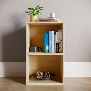 Oxford 2-Tier Cube Bookcase - Oak