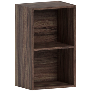 Oxford 2-Tier Cube Bookcase - Walnut