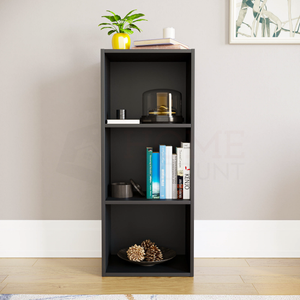 Oxford 3-Tier Cube Bookcase - Black
