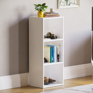 Oxford 3-Tier Cube Bookcase - White