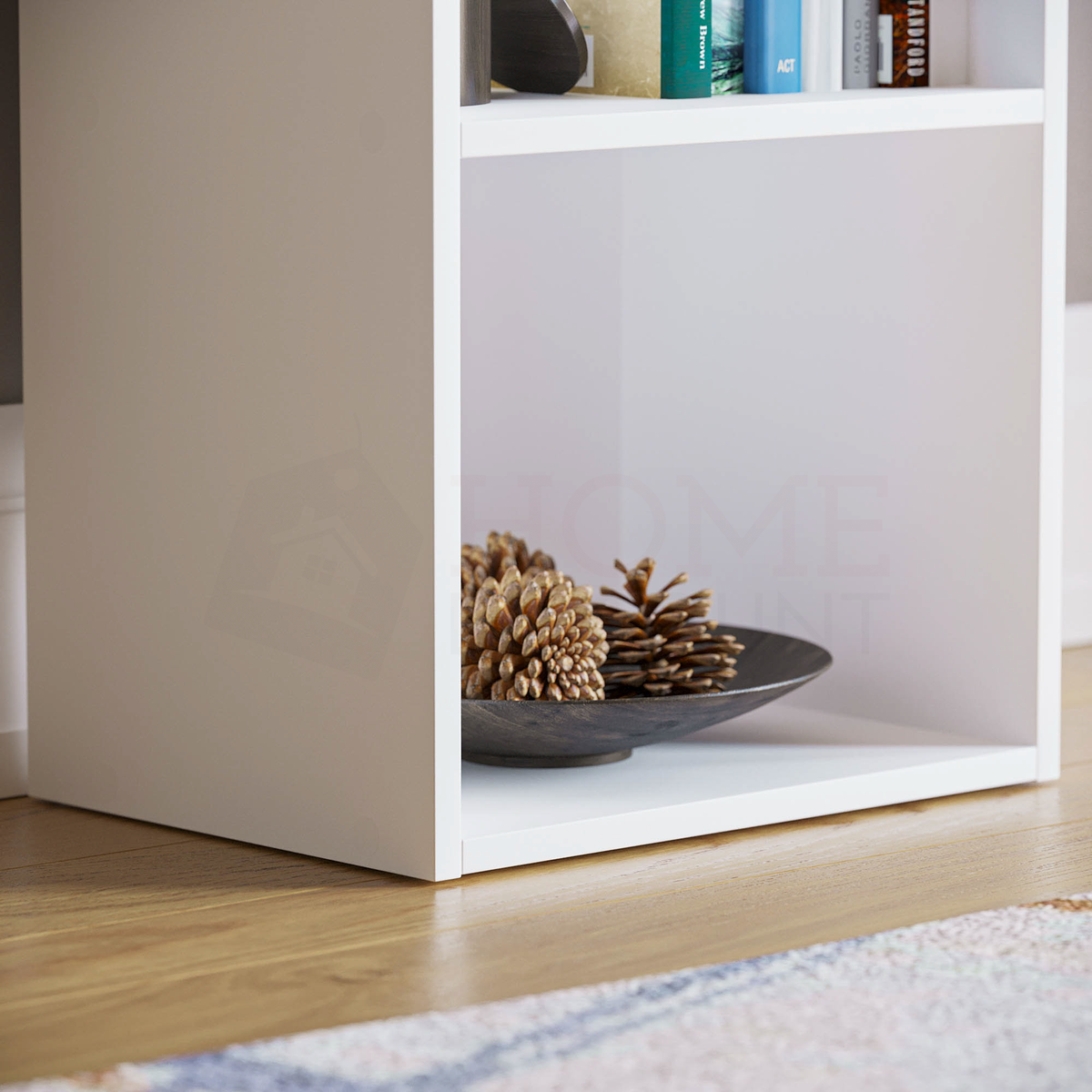 Oxford 3-Tier Cube Bookcase - White
