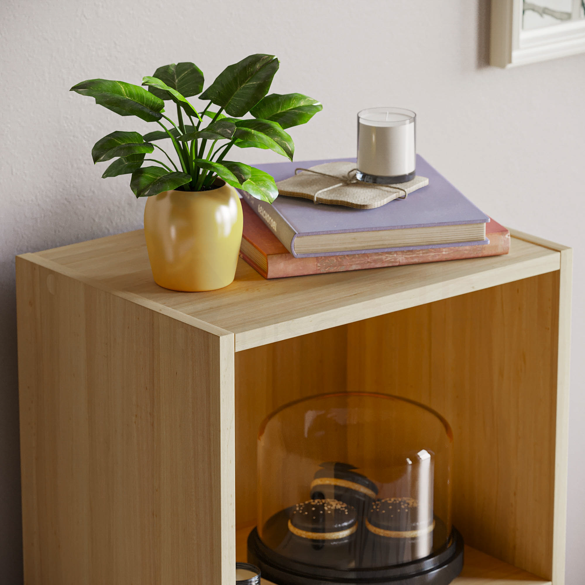Oxford 3-Tier Cube Bookcase - Oak