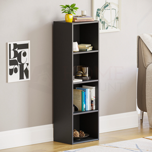 Oxford 4-Tier Cube Bookcase - Black