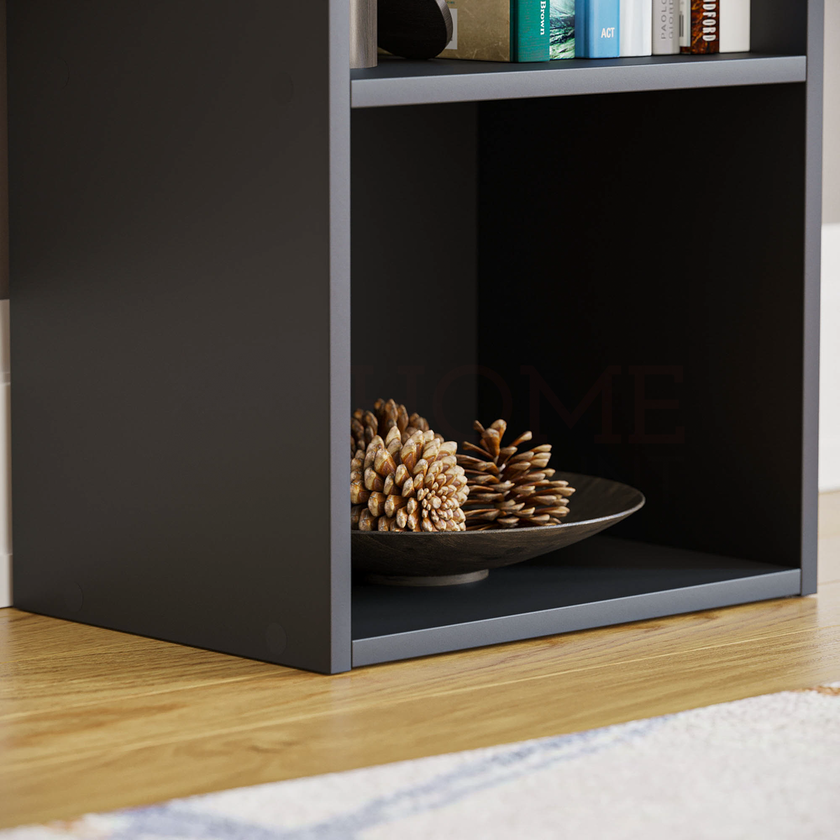 Oxford 4-Tier Cube Bookcase - Black