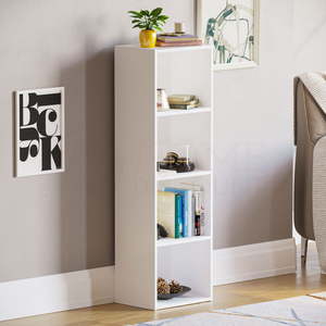 Oxford 4-Tier Cube Bookcase - White
