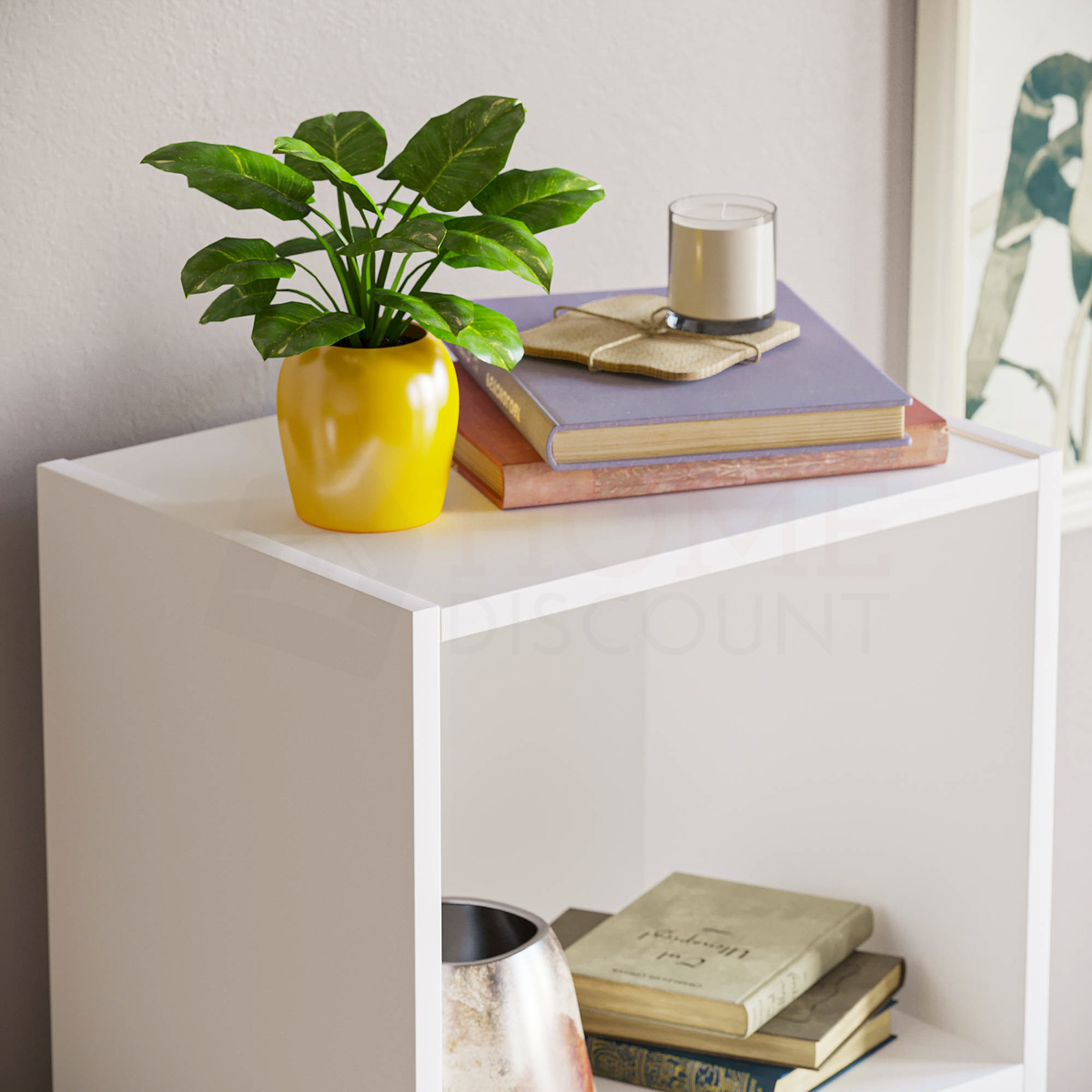 Oxford 4-Tier Cube Bookcase - White