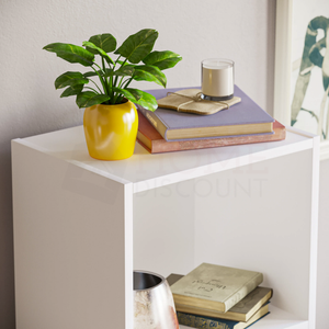Oxford 4-Tier Cube Bookcase - White