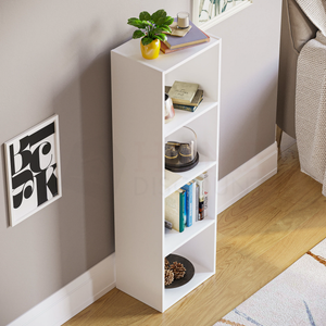 Oxford 4-Tier Cube Bookcase - White