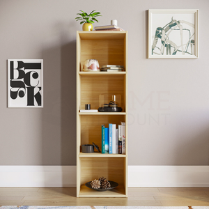 Oxford 4-Tier Cube Bookcase - Oak