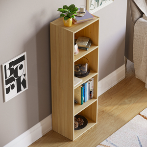 Oxford 4-Tier Cube Bookcase - Oak