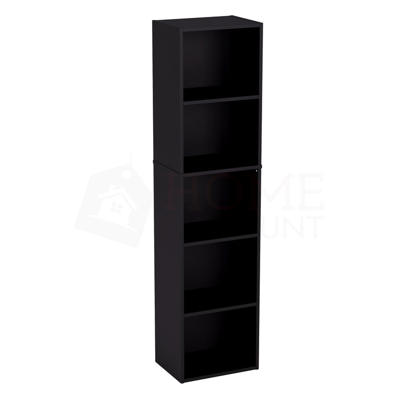 Oxford 5-Tier Cube Bookcase - Black