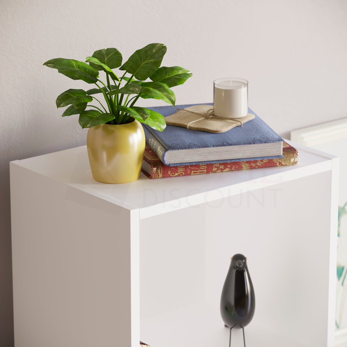 Oxford 5-Tier Cube Bookcase - White