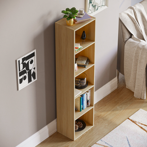 Oxford 5-Tier Cube Bookcase - Oak