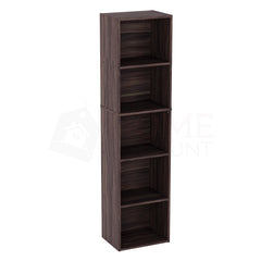 Oxford 5-Tier Cube Bookcase - Walnut