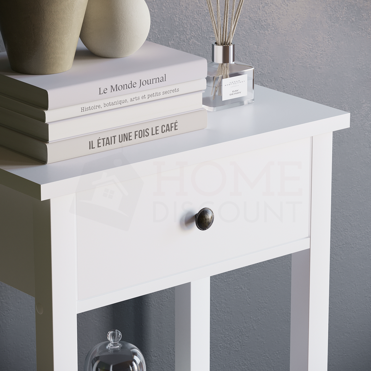 Windsor 1-Drawer Console Table - White