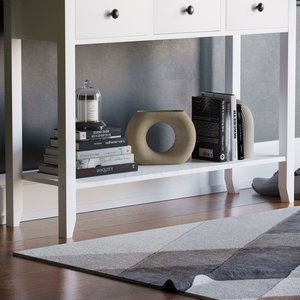 Windsor 3-Drawer Console Table - White