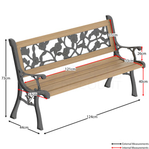 Garden Bench - Rose Style