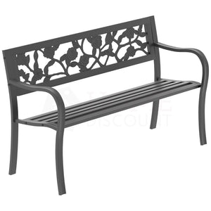 Steel Garden Bench - Rose