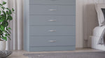 Riano 5 Drawer Chest Grey Bedroom Storage Unit
