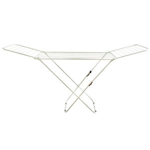 Winged Folding Clothes Airer - White