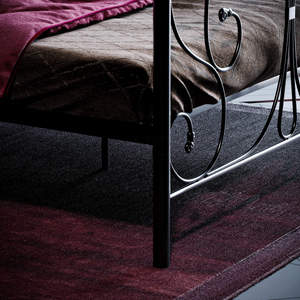 Barcelona Small Double Metal Bed - Black