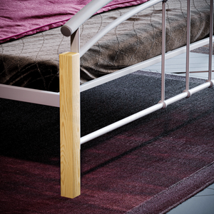Venice King Size Metal & Wood Bed, Silver