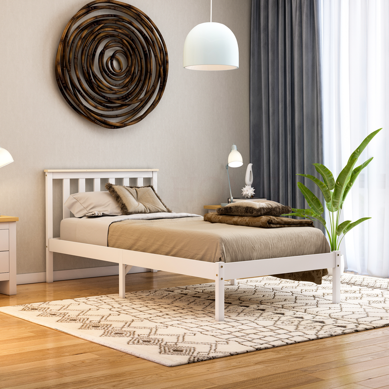 Low cost wooden bed deals